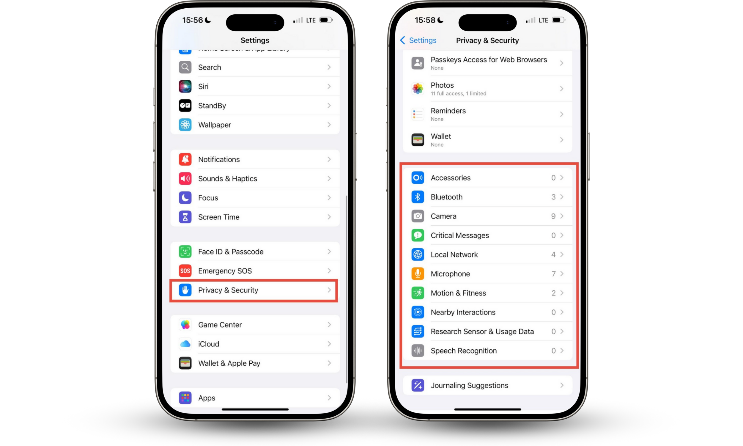 If your phone is cloned, Review permissions. Go to Settings > Privacy & Security > Camera.