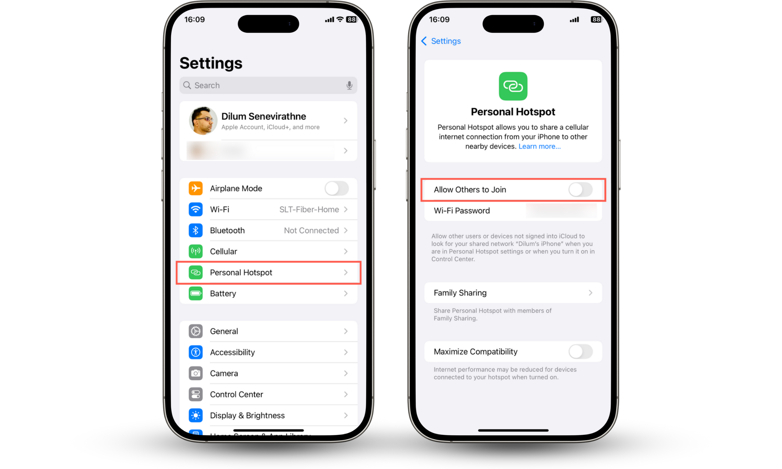 These Clario app screenshots show how to disable your personal hotspot if you're worried your phone could be hacked when turned off. These Clario app screenshots show how to disable your personal hotspot if you're worried your phone could be hacked when turned off.