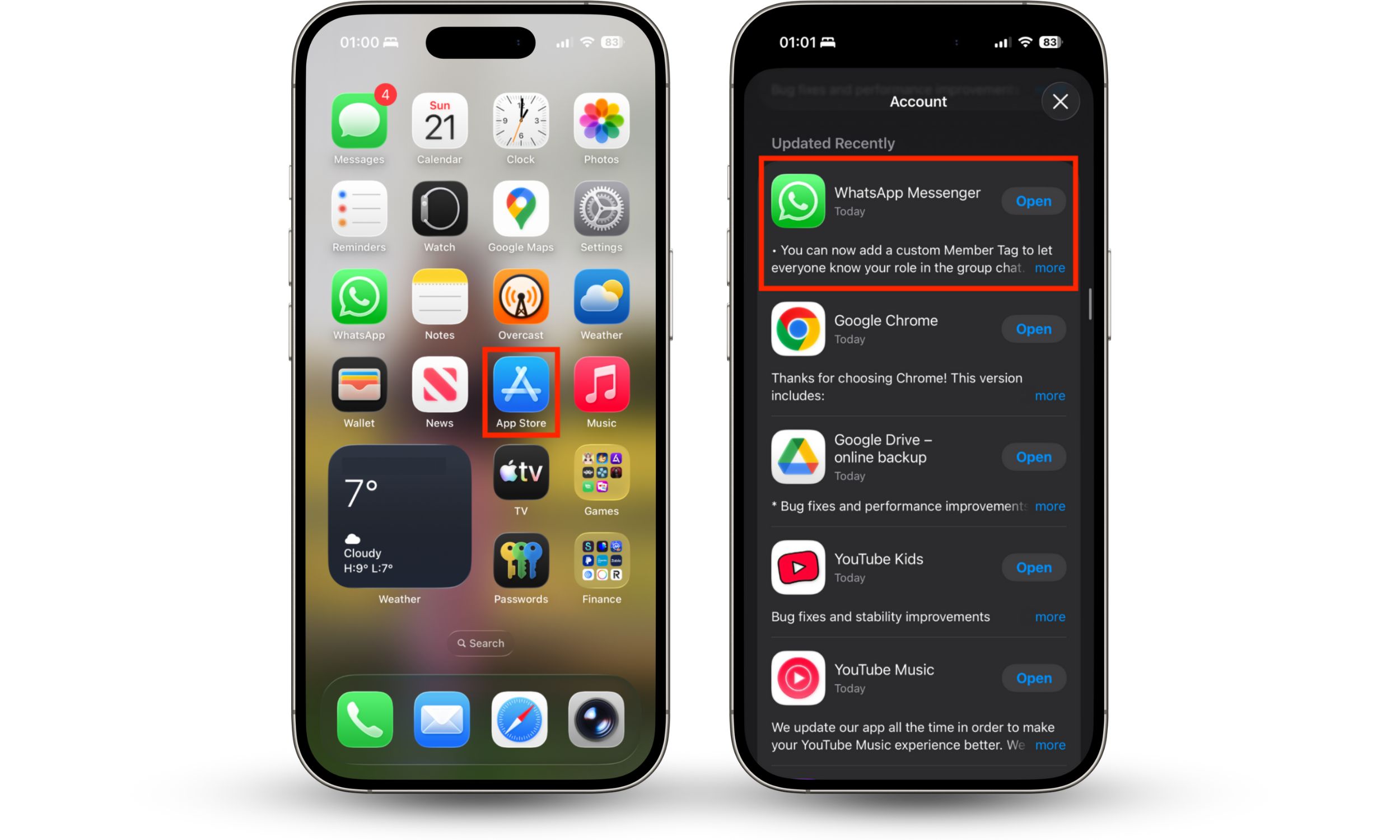 WhatsApp inside the App Store on iPhone. If you want to know how to secure your WhatsApp after it's cloned, install the latest update to patch bugs and security flaws.