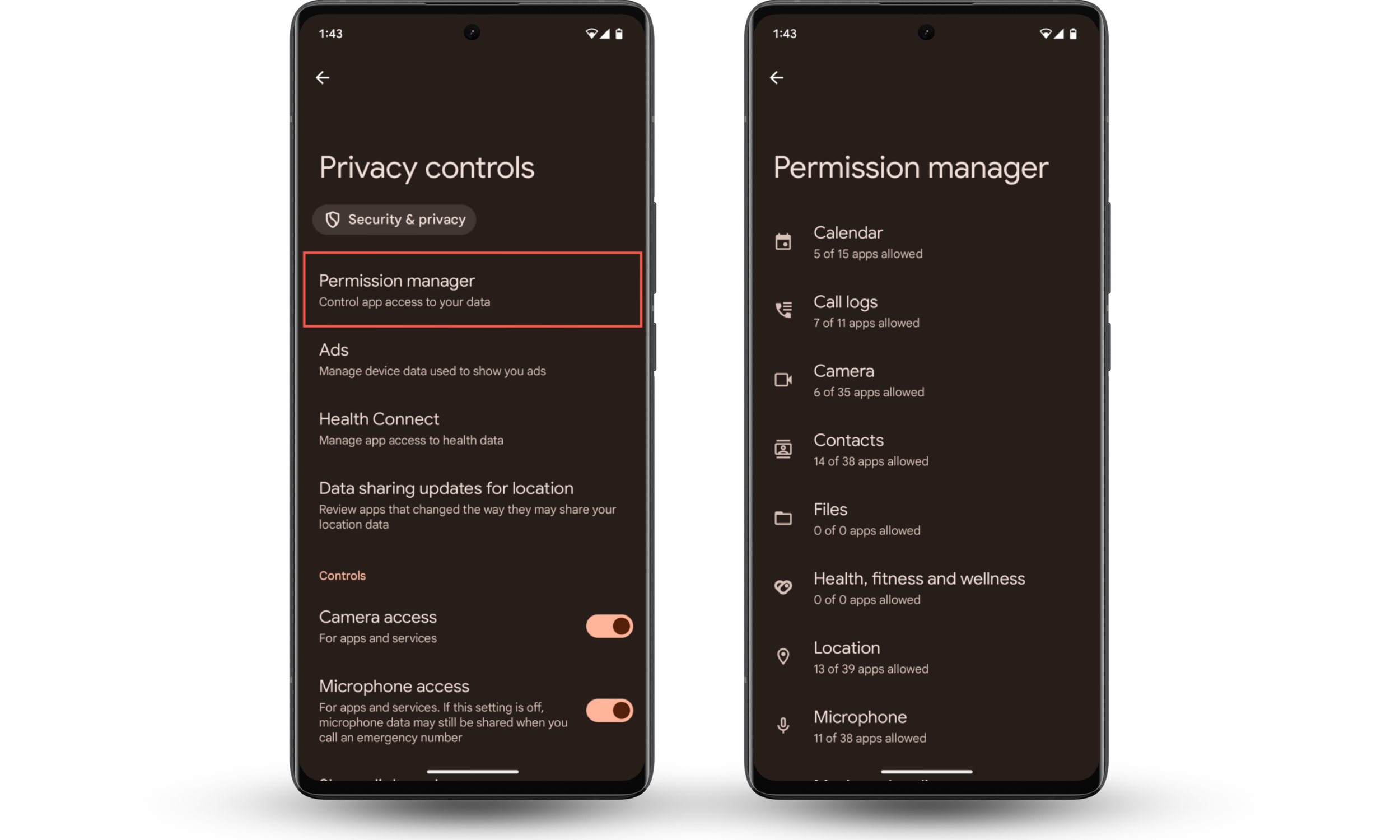 The Permissions manager on Android where you can see which permissions apps have. Review this for signs of spyware when you want to know how to detect WebWatcher on Android. The Permissions manager on Android where you can see which permissions apps have. Review this for signs of spyware when you want to know how to detect WebWatcher on Android.