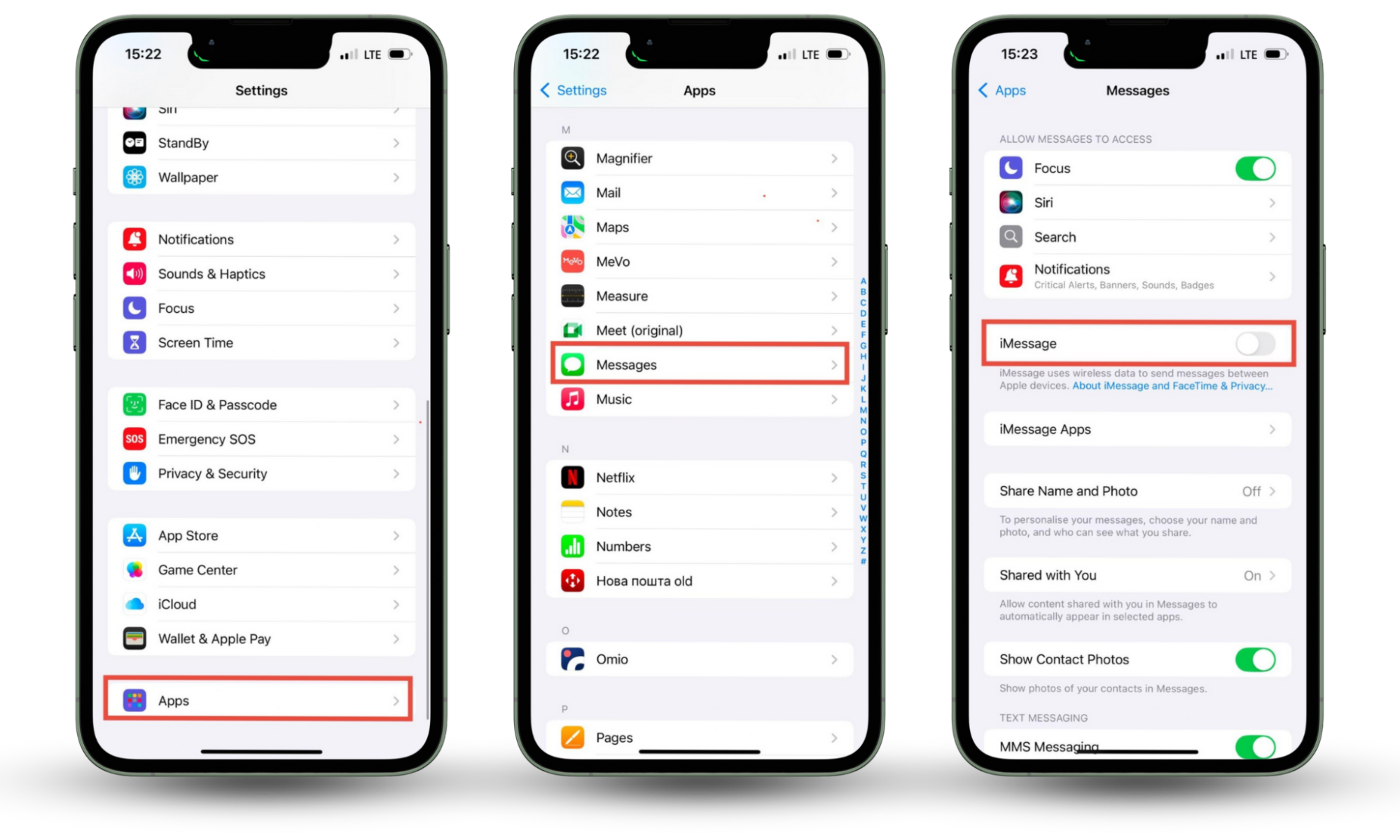 Settings page on iPhone with Messages app open and iMessage toggle switched off. Follow these steps if you're wondering if iMessage can be hacked. Settings page on iPhone with Messages app open and iMessage toggle switched off. Follow these steps if you're wondering if iMessage can be hacked.