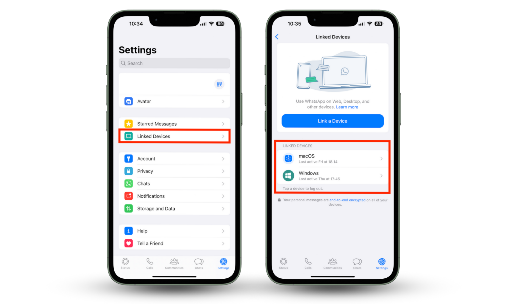 Use Clario Anti Spy if you're worried someone can hack your WhatsApp account. WhatsApp settings open on iPhone with Linked devices highlighted. Use Clario Anti Spy if you're worried someone can hack your WhatsApp account. WhatsApp settings open on iPhone with Linked devices highlighted.