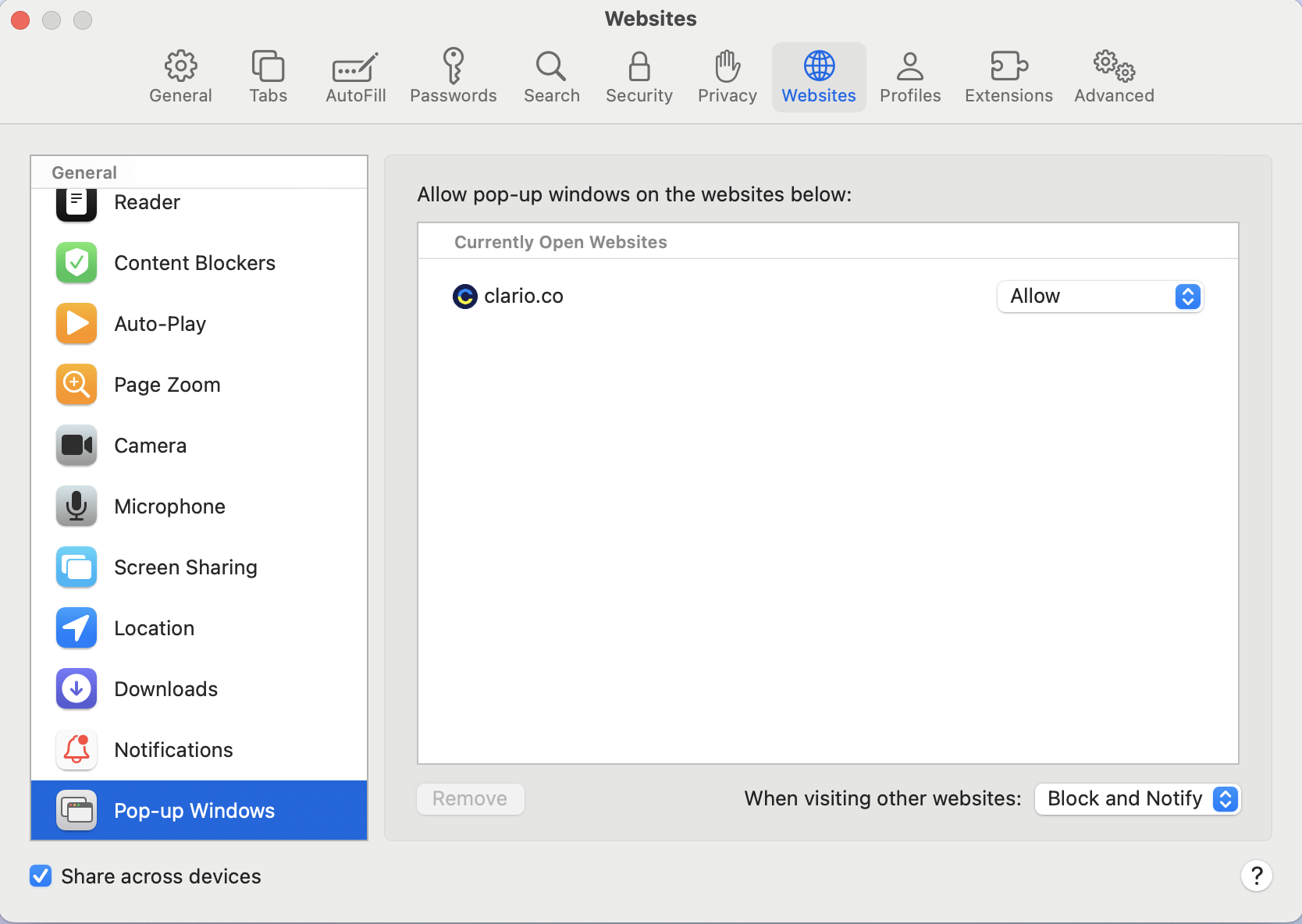 If you're wondering How to allow pop-ups on Safari for one website, follow the on-screen instructions. Open Safari, select Preferences and click Pop-up Windows. In the drop-down menu next to the target website, click Allow. If you're wondering How to allow pop-ups on Safari for one website, follow the on-screen instructions. Open Safari, select Preferences and click Pop-up Windows. In the drop-down menu next to the target website, click Allow.