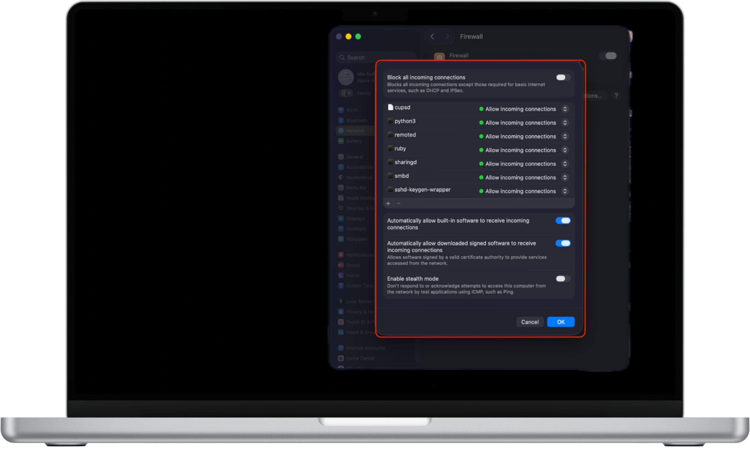 To enable stealth mode, turn on the switch and click OK to confirm. To enable stealth mode, turn on the switch and click OK to confirm.