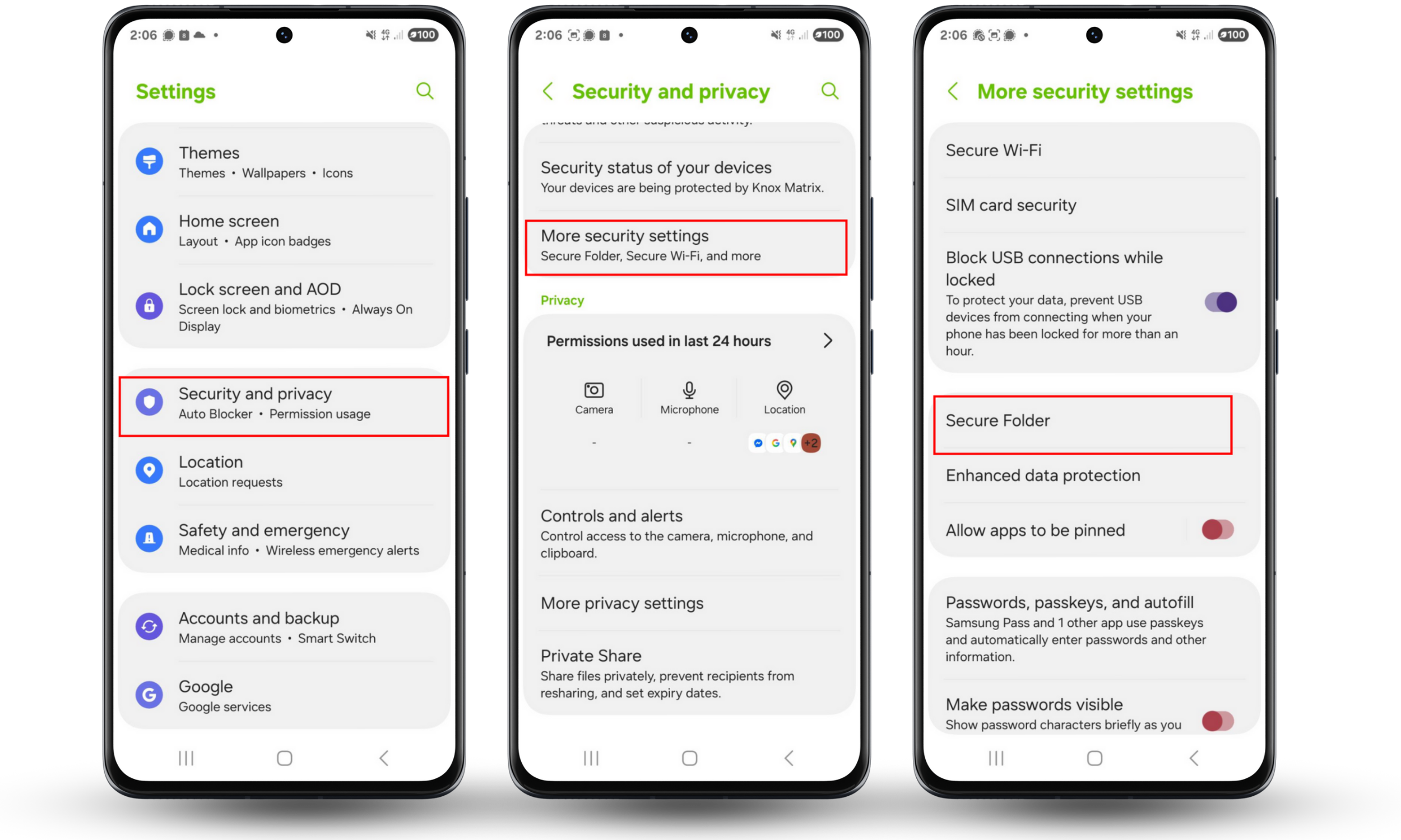 To lock apps on Android, use Secure Folder for Samsung devices. Open Settings > Security and Privacy > More security settings. Set up a Secure Folder. To lock apps on Android, use Secure Folder for Samsung devices. Open Settings > Security and Privacy > More security settings. Set up a Secure Folder.