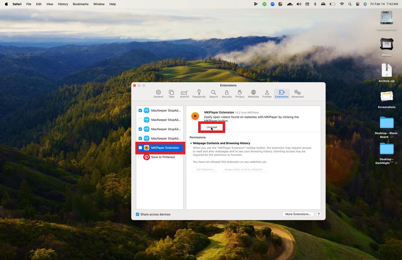 Deleting a suspicious Safari extension to improve security and answer the question, Can Mac get viruses? Deleting a suspicious Safari extension to improve security and answer the question, Can Mac get viruses?