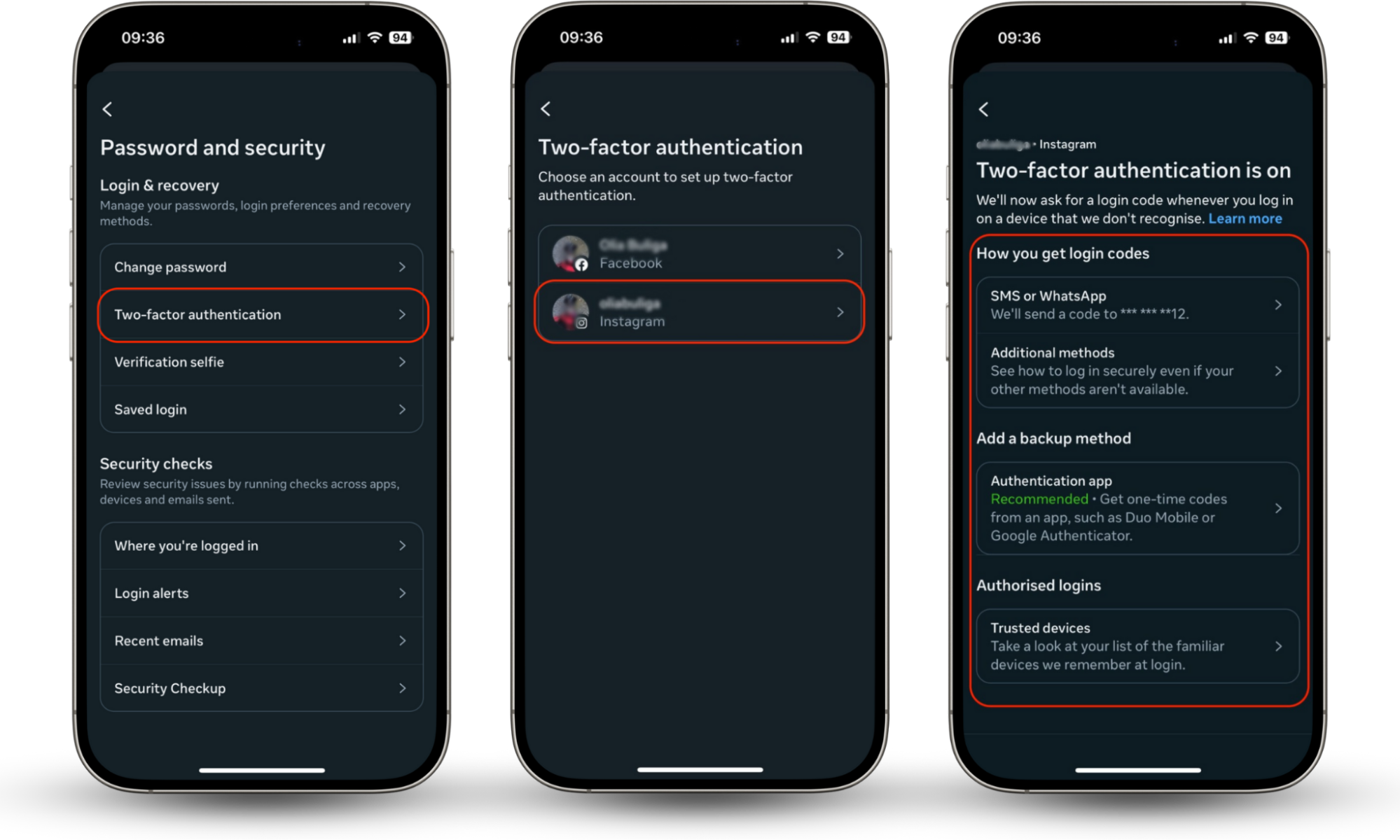 How to set up two-factor authentication using the Instagram settings How to set up two-factor authentication using the Instagram settings