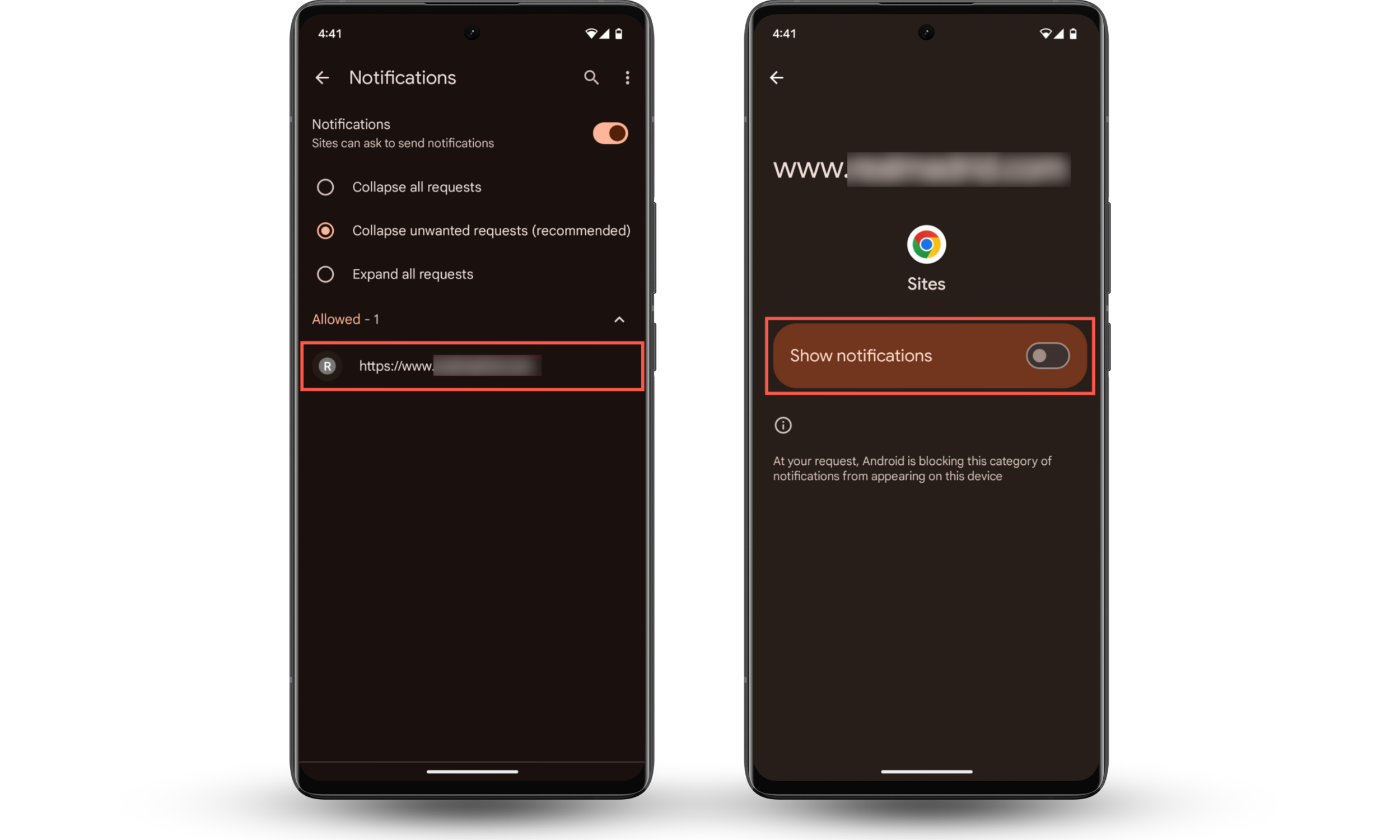 These Chrome screenshots show how to get rid of pop-up ads on Android by turning off notifications from sketchy websites. These Chrome screenshots show how to get rid of pop-up ads on Android by turning off notifications from sketchy websites.