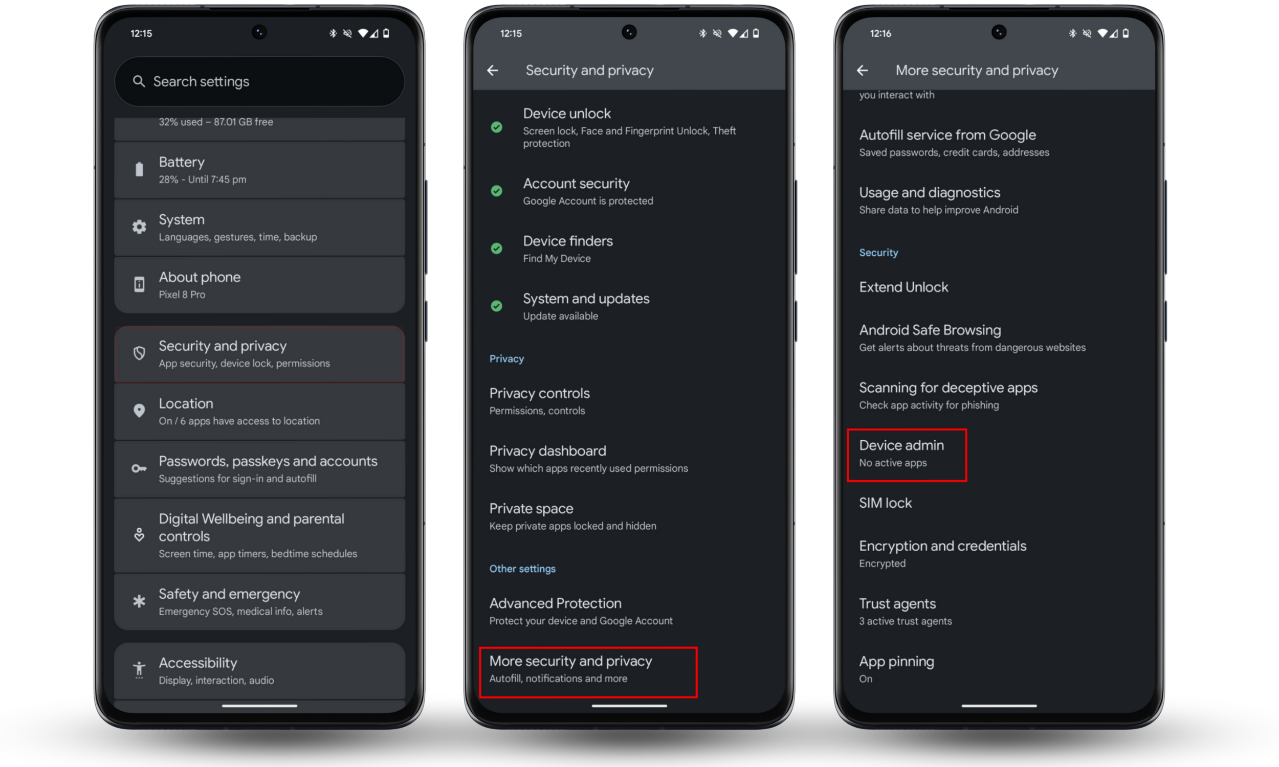 To remove Spyhide on your Android, revoke admin rights to the suspicious app. Open Settings > Security and privacy > More security and privacy > Device admin apps. To remove Spyhide on your Android, revoke admin rights to the suspicious app. Open Settings > Security and privacy > More security and privacy > Device admin apps.