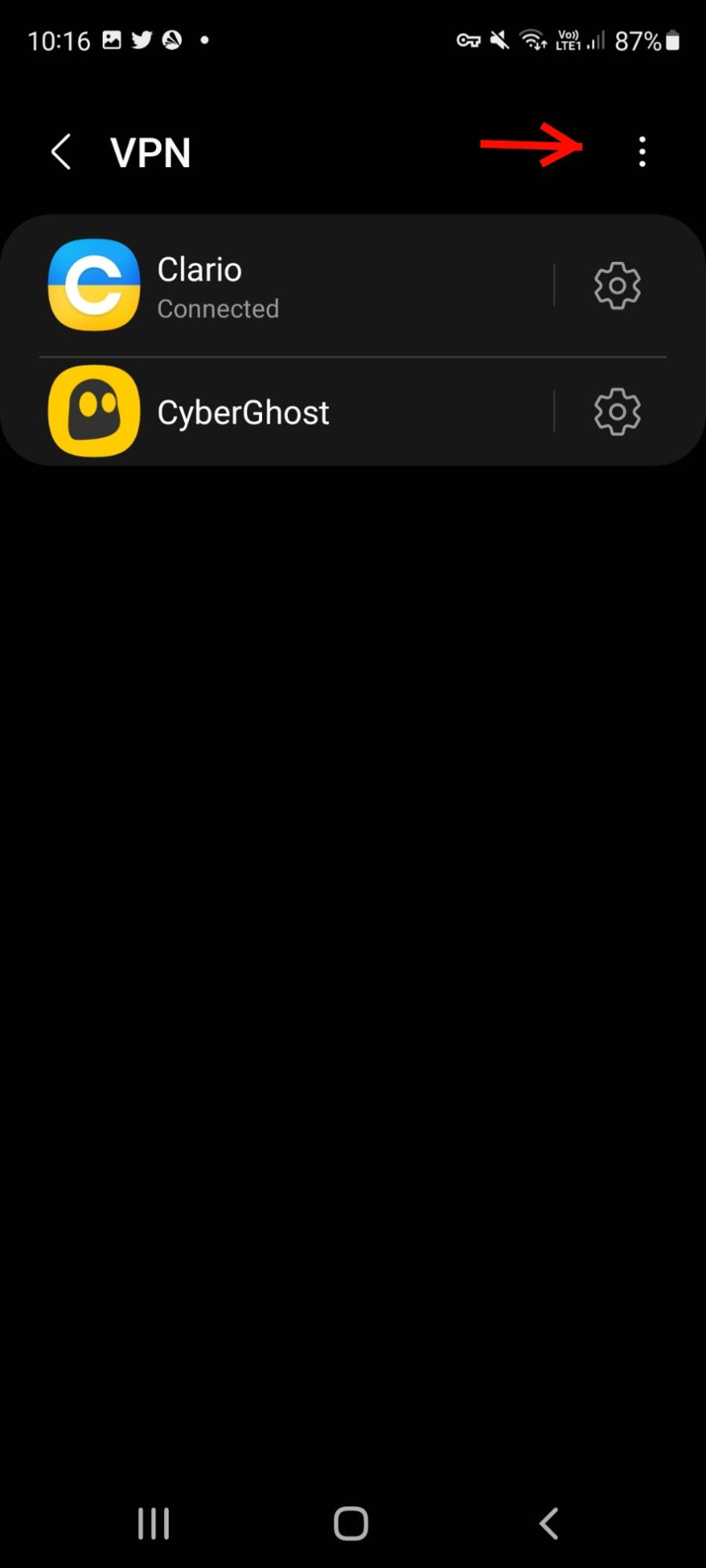 Open three-dots menu. Open three-dots menu.