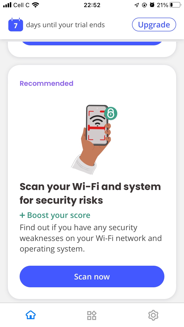 McAfee scan wi-fi feature. McAfee scan wi-fi feature.