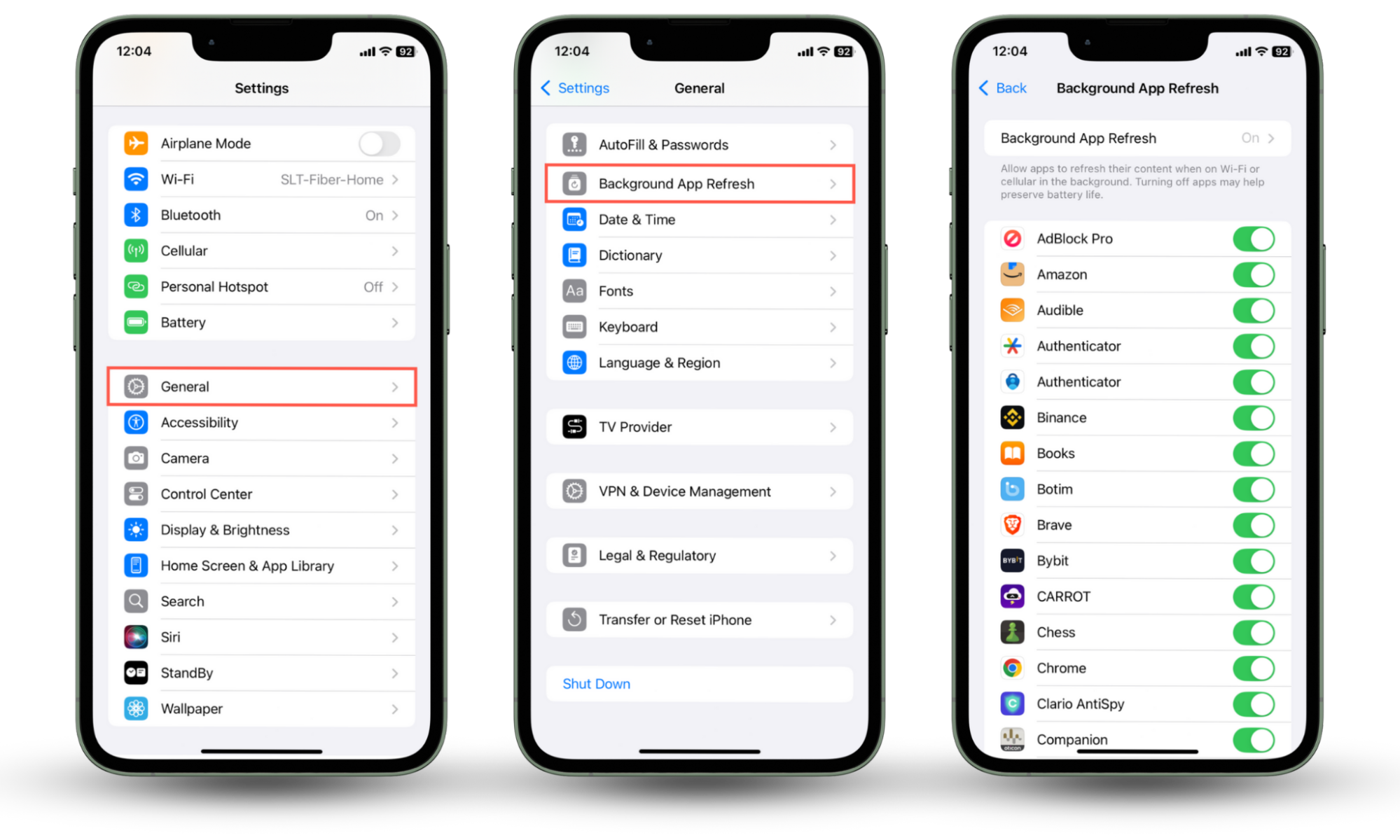 These Settings app screenshots show how to manage background app refresh for apps if you see the blue location icon on iPhone. These Settings app screenshots show how to manage background app refresh for apps if you see the blue location icon on iPhone.