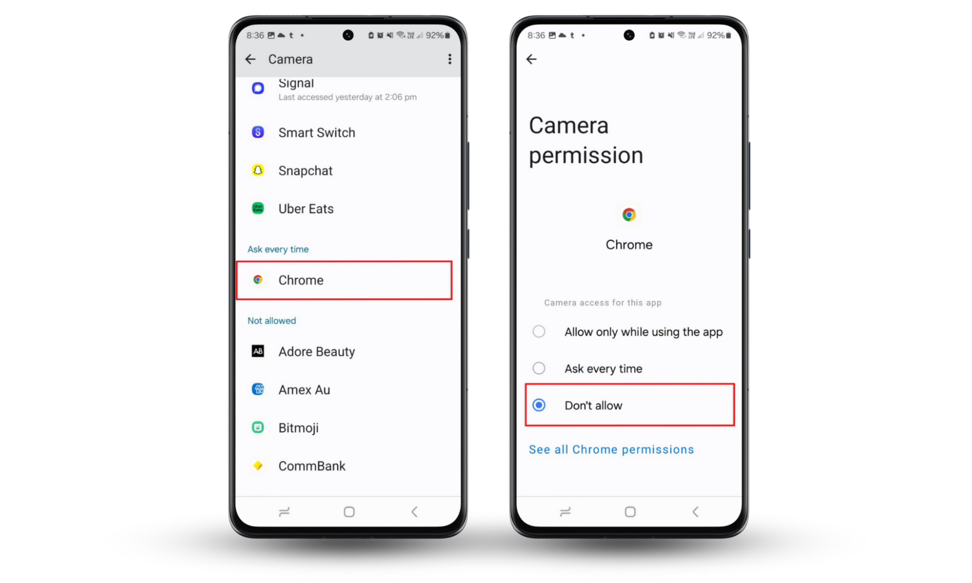 To find out if your phone is being tracked, audit your permissions. Go to Settings > Security and Privacy > Permission manager, then choose an app and press Don't allow. To find out if your phone is being tracked, audit your permissions. Go to Settings > Security and Privacy > Permission manager, then choose an app and press Don't allow.