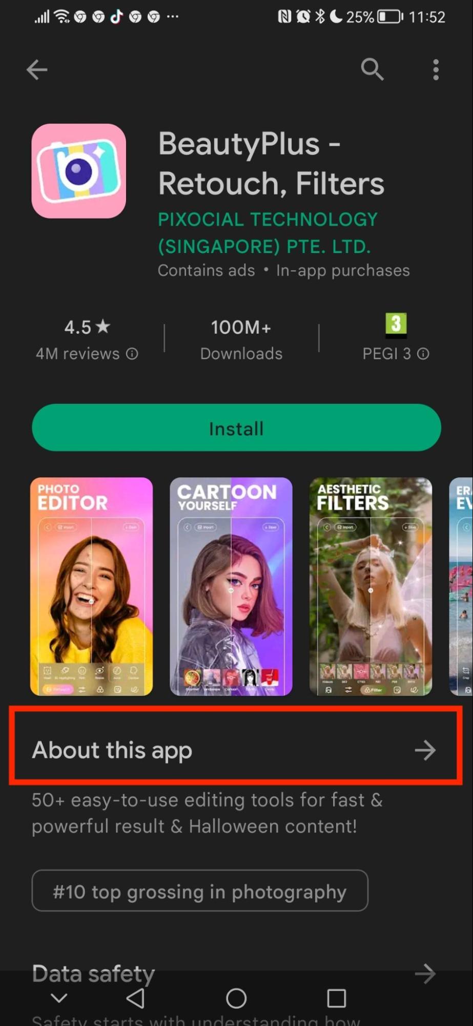 About this app About this app