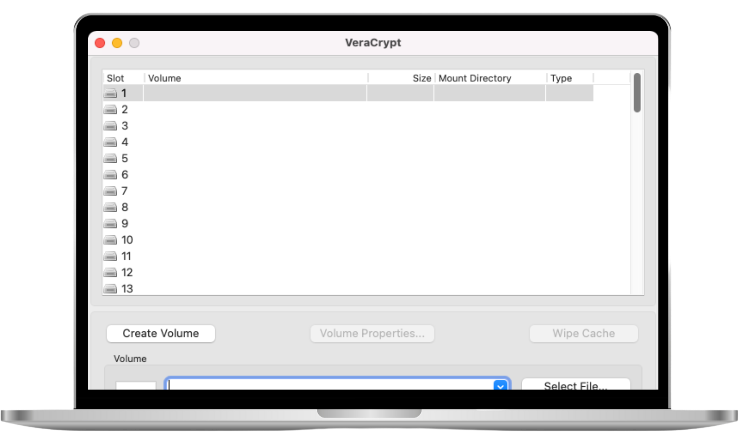 The VeraCrypt application icon being opened on a Mac via Launchpad or Finder, showing the app ready to launch encryption tools. The VeraCrypt application icon being opened on a Mac via Launchpad or Finder, showing the app ready to launch encryption tools.
