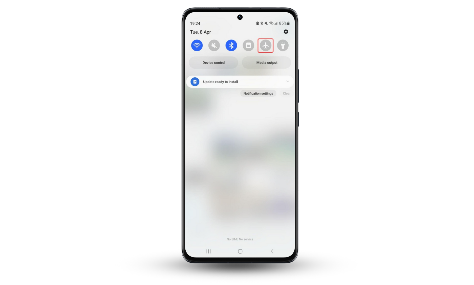 The easy way to enable Airplane mode on your Android phone, by opening the Quick Settings. If your phone is heating up, turn on Airplane mode to help. The easy way to enable Airplane mode on your Android phone, by opening the Quick Settings. If your phone is heating up, turn on Airplane mode to help.