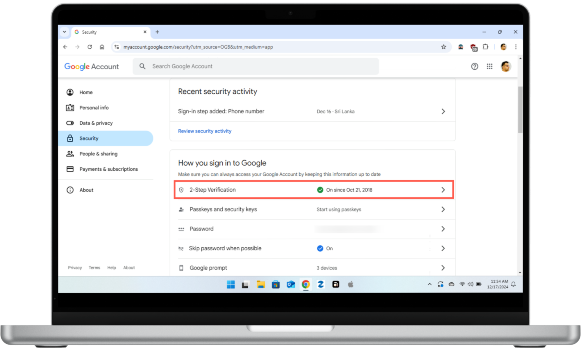 Learn how to enable two-step verification for your Google Account on a Chromebook if you're concerned your Chromebook can get spyware. Learn how to enable two-step verification for your Google Account on a Chromebook if you're concerned your Chromebook can get spyware.