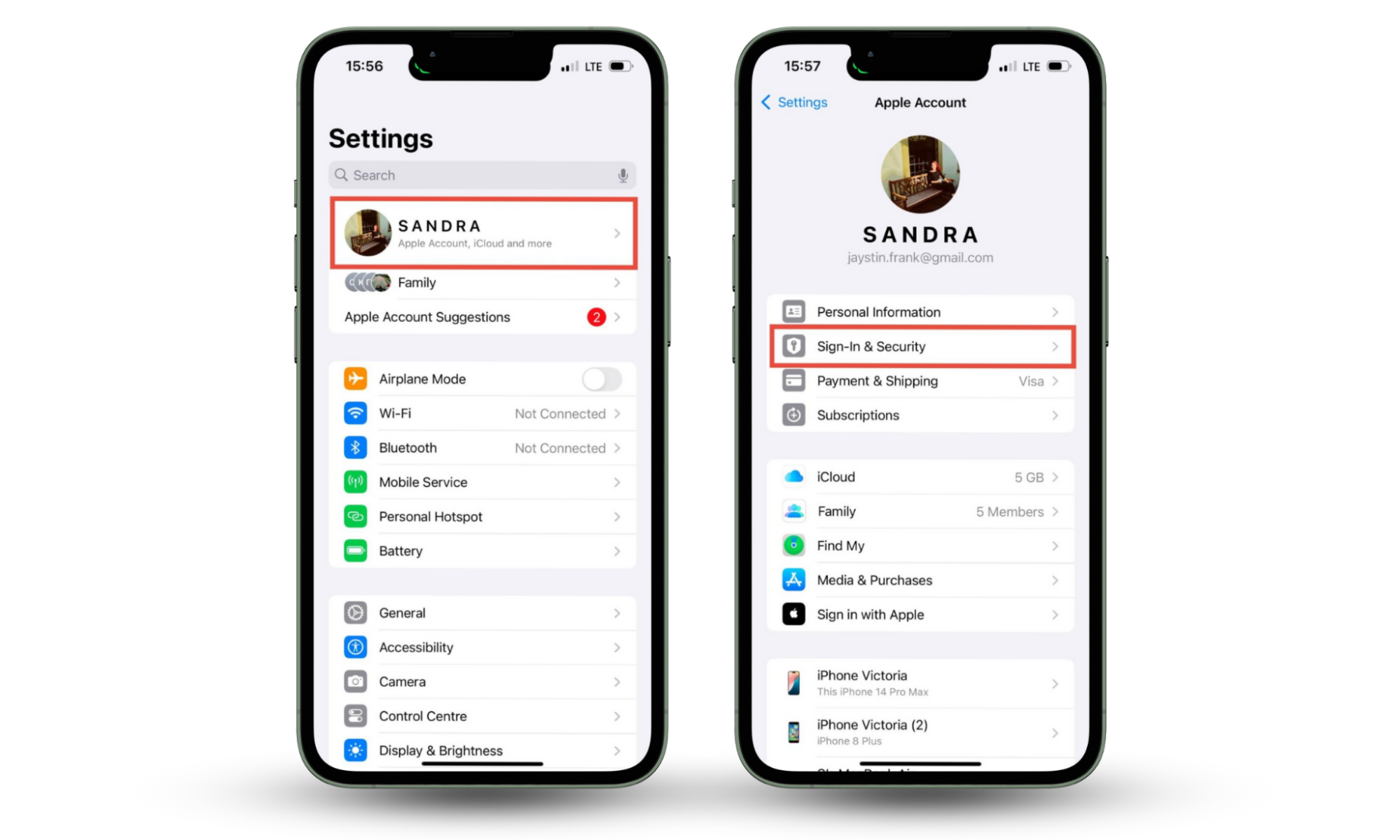 Open iPhone ID settings. The Sign-In & Security and two-factor Authentication features are highlighted. Use Clario Anti Spy if you're worried about a hack into your iMessages. Open iPhone ID settings. The Sign-In & Security and two-factor Authentication features are highlighted. Use Clario Anti Spy if you're worried about a hack into your iMessages.