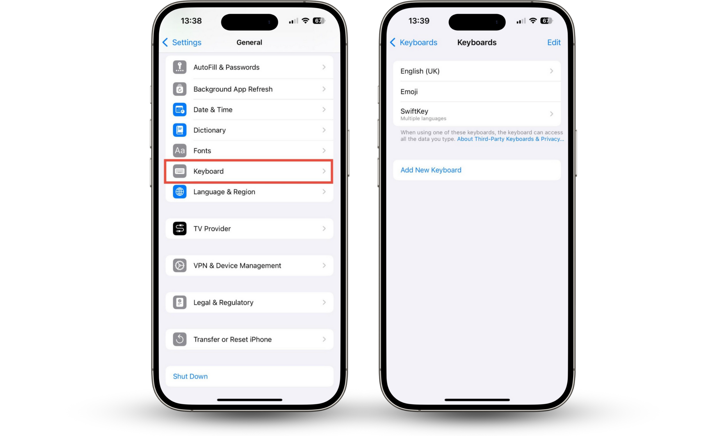 How to check if your iPhone is hacked in settings by looking for unfamiliar keyboards. Custom keyboards can be used as keyloggers.