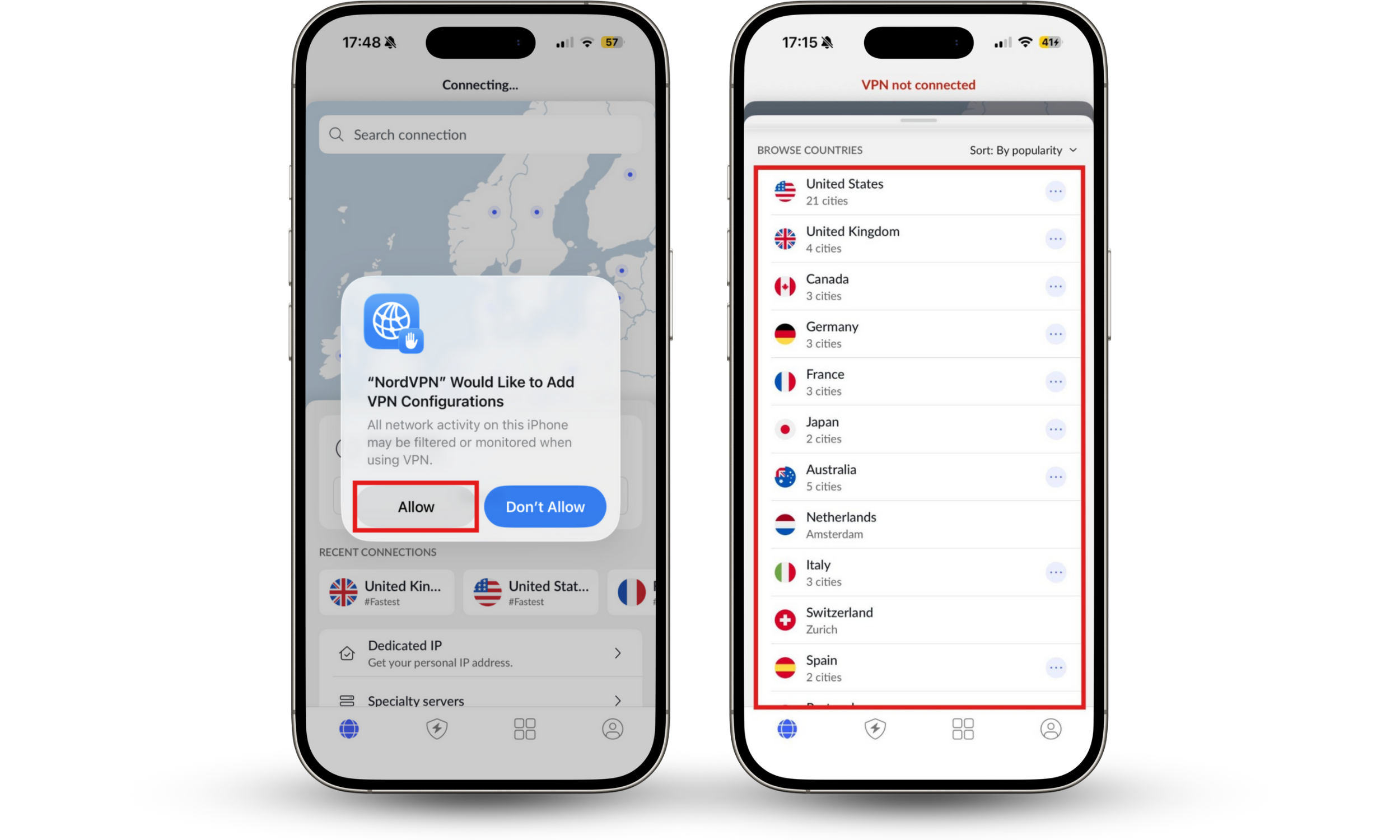 If you want to know how to change VPN location on iPhone, the easiest way is to download a VPN app, sign in or create an account, then choose a server in a country you wish to connect to. If you want to know how to change VPN location on iPhone, the easiest way is to download a VPN app, sign in or create an account, then choose a server in a country you wish to connect to.