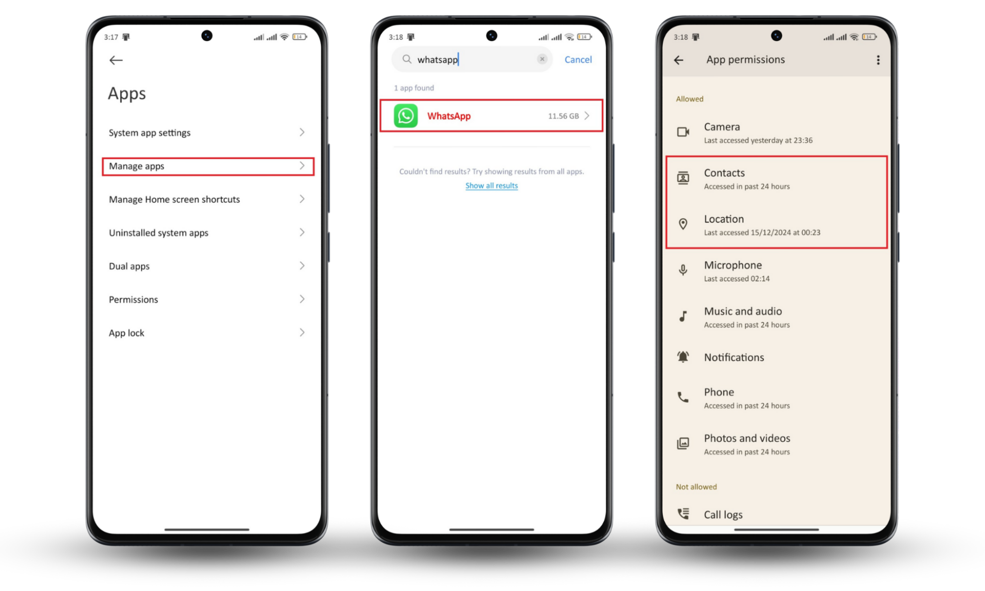 Steps to disable location and contact permissions for WhatsApp in your phone settings to keep your WhatsApp safe from government spying. Steps to disable location and contact permissions for WhatsApp in your phone settings to keep your WhatsApp safe from government spying.