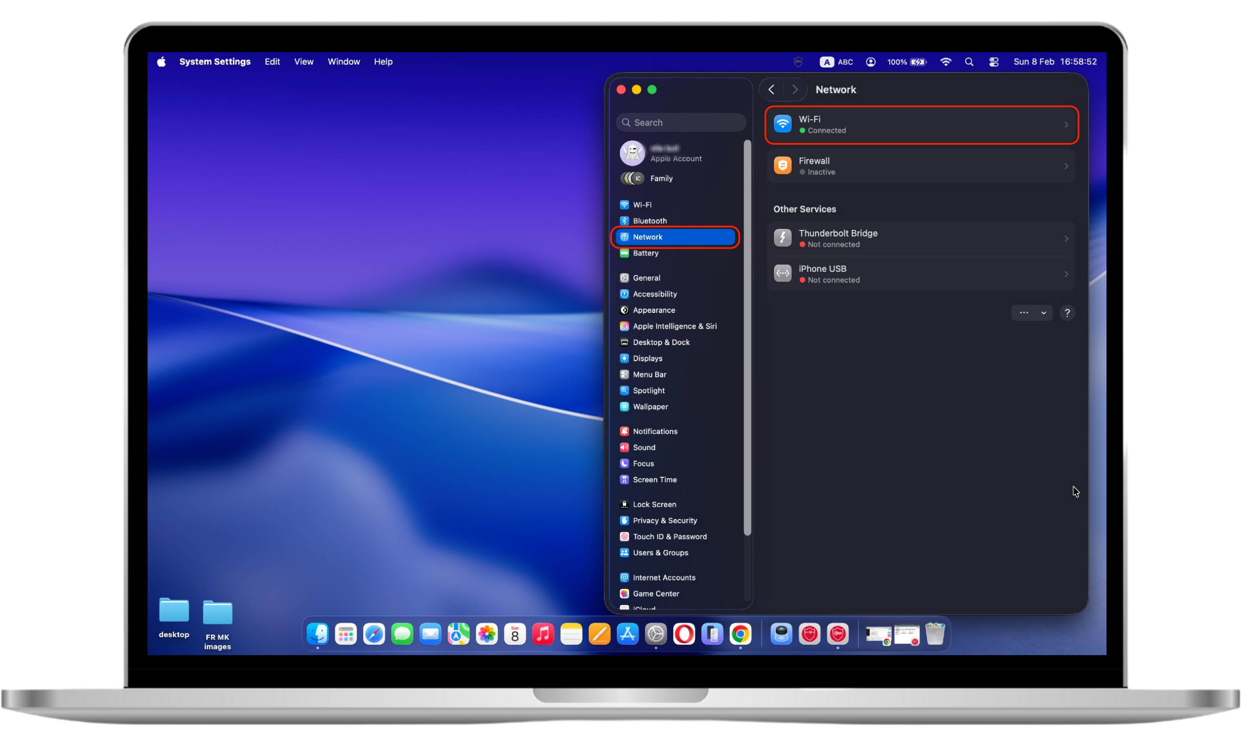 Opening Network settings on macOS as the first step to change Netflix region without a VPN Opening Network settings on macOS as the first step to change Netflix region without a VPN