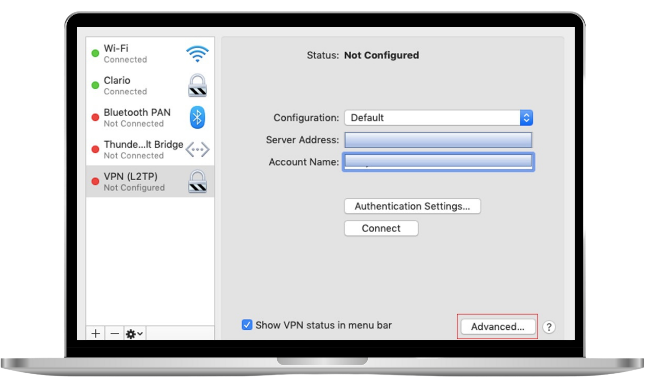 Advanced VPN settings window showing Send all traffic over VPN connection checkbox selected and OK button highlighted.